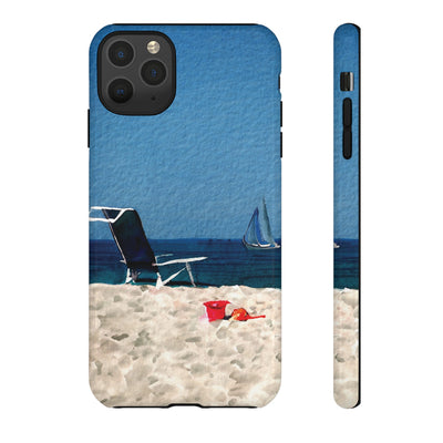 Cute Samsung Case | Cool Iphone Case | Summer Blue Beach Chair, Samsung S24, S23, S22, S21, IPhone 15 Case | Iphone 14 Case, Iphone 13 Case