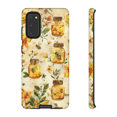 Impact Resistant, Honey Bees, Cute Phone Cases for Samsung S24, S23, S22, S21, IPhone 15 pro Iphone 14 pro Iphone 13 IPhone 12 Iphone 11