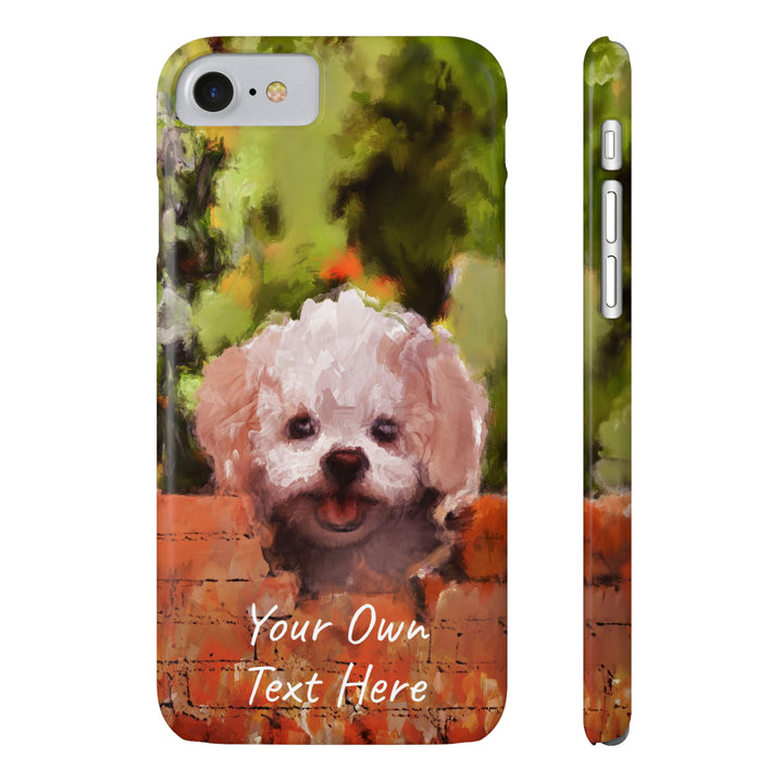 Slim Personalized Cute iPhone Cases - | iPhone 15 Case | iPhone 15 Pro Max Case, Iphone 14 Case, Iphone 14 Pro Max, Iphone 13, Bichon Frise Dog - Studio40ParkLane