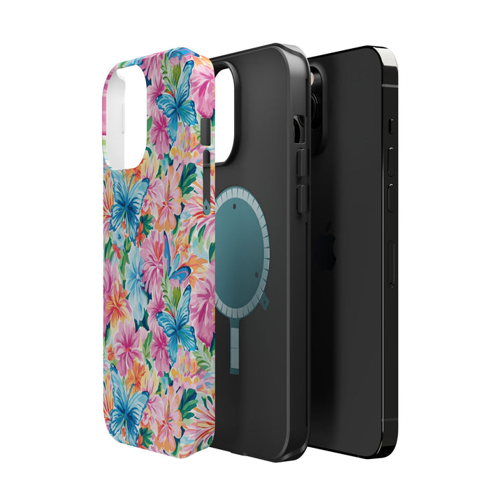 Butterflies Flowers Magsafe Cute Phone Case for Iphone Gift for Her, iPhone 16 Case iPhone 15 Pro Max Case, Iphone 14, Iphone 14 Pro Max, 13, 12 - Studio40ParkLane