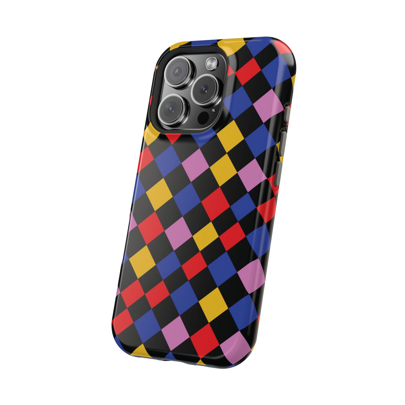 Aesthetic Colorful Checkerboard Tough Magsafe Phone Case - For iPhone 17 Pro Max iPhone 16 Pro iPhone 15 Iphone 14 Plus 13 Pro 12 11 Gift - Studio40ParkLane