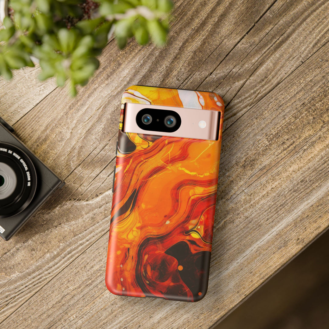 Impact Resistant, Fall Colors Marble, Cute Phone Cases for Samsung S24, S23, S22, S21, IPhone 15 pro Iphone 14 pro Iphone 13 IPhone 12 Iphone 11 - Studio40ParkLane