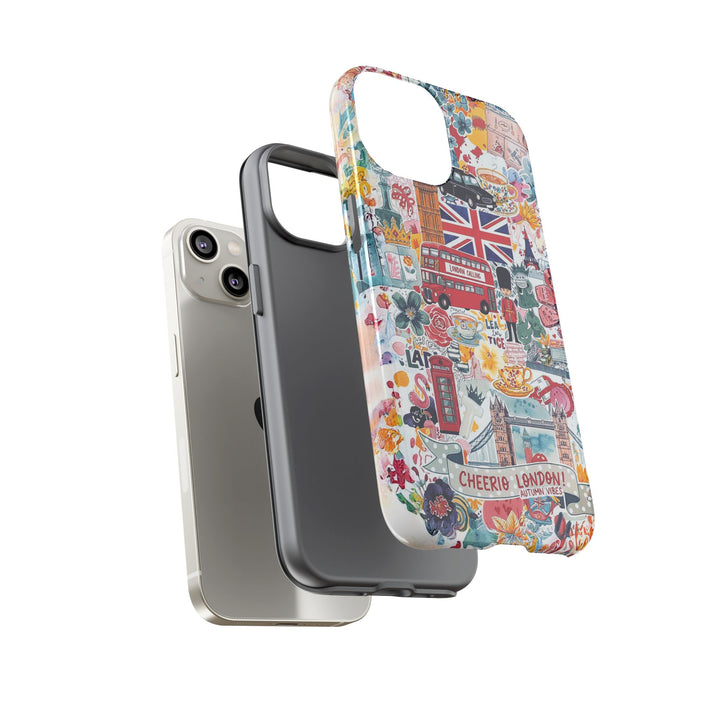 London England Coquette Collage Tough Premium Phone Case - For iPhone 17 Pro Max iPhone 16 Pro iPhone 15 Iphone 14 Plus 13 Pro 12 11 10 XR - Studio40ParkLane