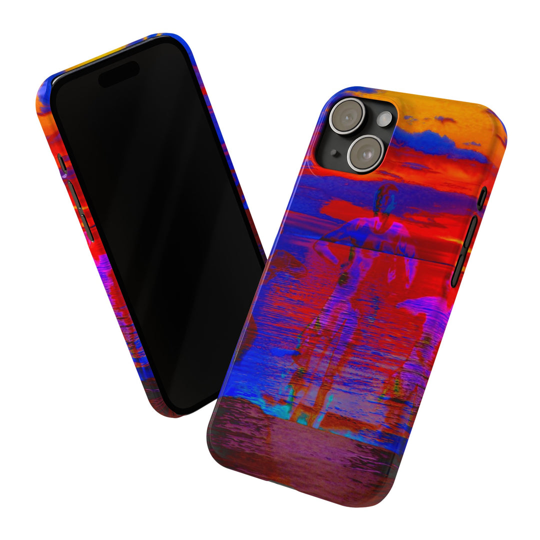 Slim Cute Phone Cases for Iphone | iPhone 15 Case | iPhone 15 Pro Max, Iphone 14 Case, Iphone 14 Pro Max, Iphone 13, Red Blue Sunset - Studio40ParkLane