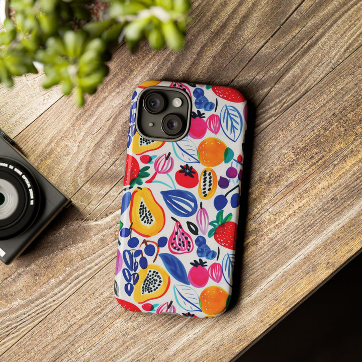 Premium Tough Summer Fruit Collage Gift for Her Cute Phone Cases for Samsung and Iphone, 16, 15, 14, S24, S23, S22, S21, S20, Plus, Ultra, Pro - Studio40ParkLane