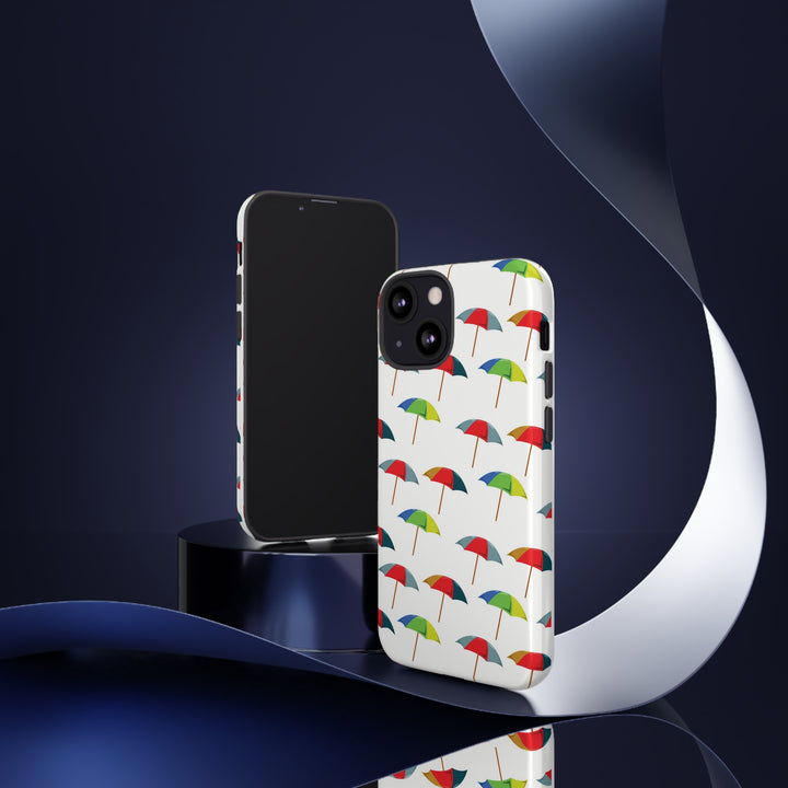 Cute IPhone Case | Colorful Beach Parasols, iPhone 15 Case | iPhone 15 Pro Case, Iphone 14 Case, Iphone 14 Pro Max Case, Protective Iphone Case - Studio40ParkLane