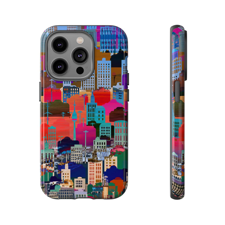 Cute Samsung Case | Cool Iphone Case | Summer City Skyline, Samsung S24, S23, S22, S21, IPhone 15 Case | Iphone 14 Case, Iphone 13 Case - Studio40ParkLane