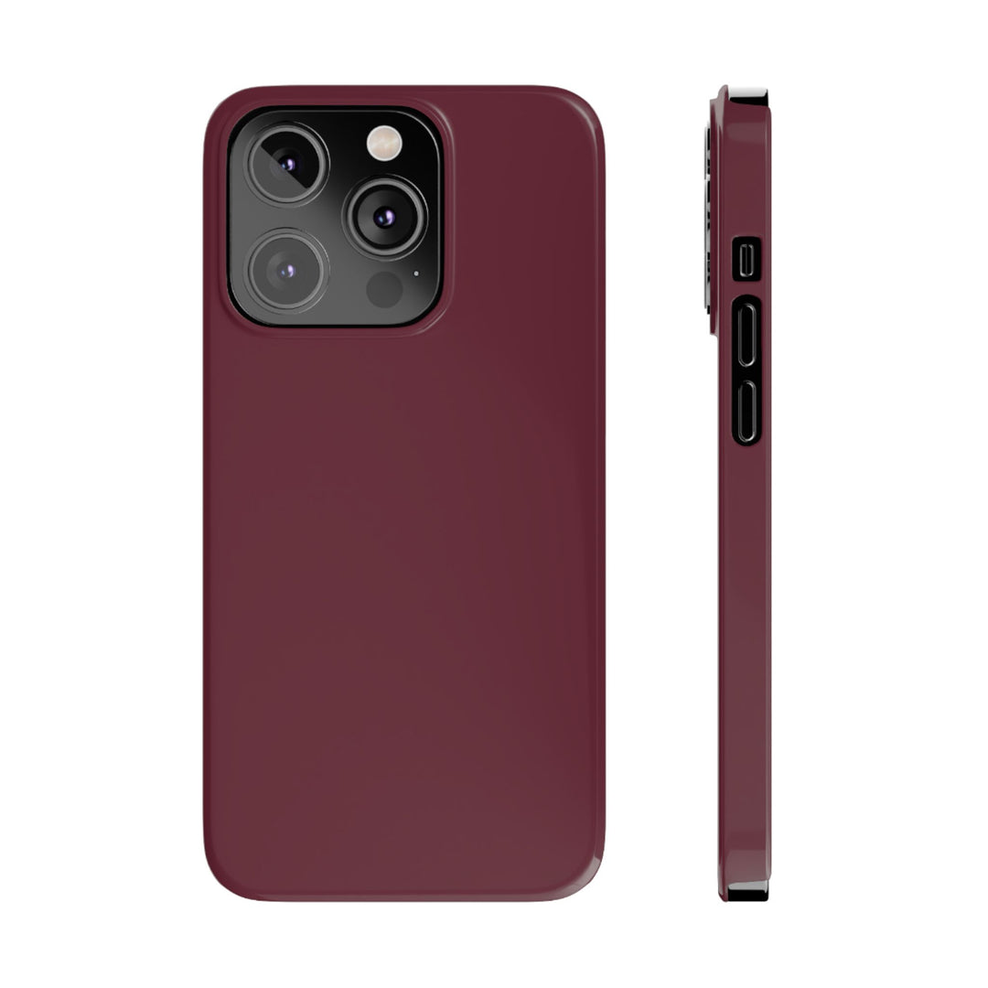 Slim Burgundy Maroon Gift for Her Aesthetic Cute Phone Case for Iphone 16 - | iPhone 15 Pro Max Case | iPhone 14 Case 13 12 11 10 9 8 7 - Studio40ParkLane