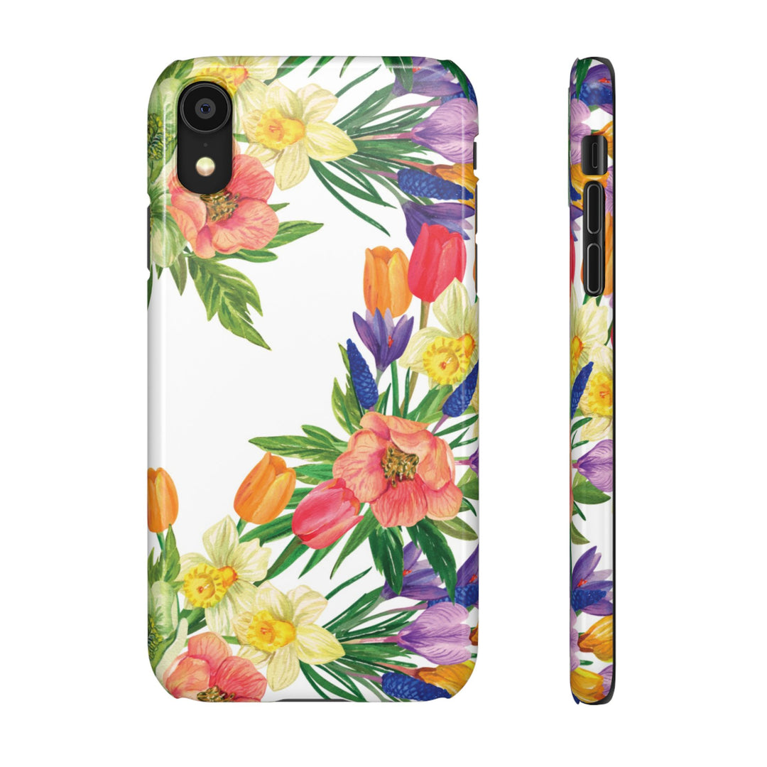 Sleek Snap Spring Summer Flowers Cute Phone Case for iPhone 16 15 14 13 12 11 X Xs Max Xr Pro Plus Samsung Galaxy S24 S23 S22 S21 S20 Ultra