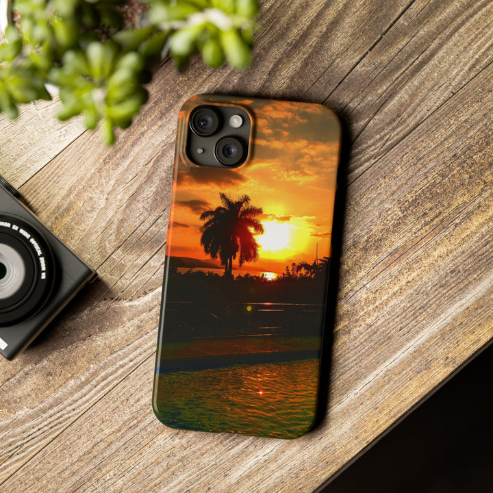 Slim Cute Phone Cases for Iphone - | iPhone 15 Case | iPhone 15 Pro Max Case, Iphone 14 Case, Iphone 14 Pro Max, Iphone 13, Summer Jamaica Sunset - Studio40ParkLane