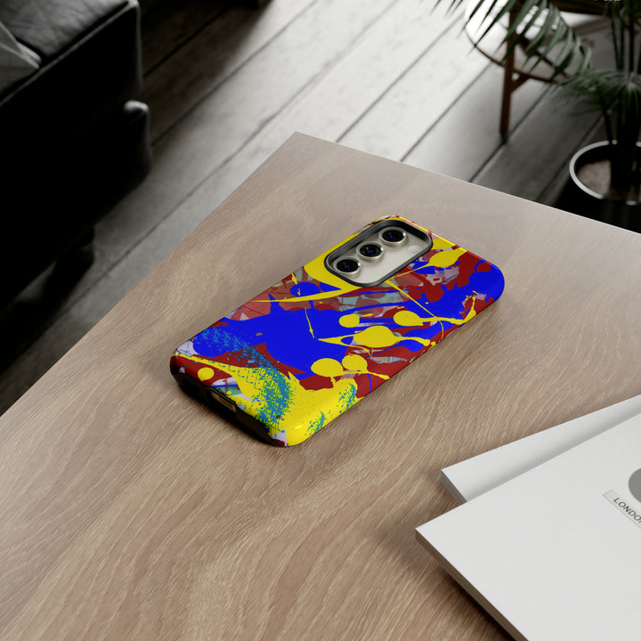 Samsung Galaxy Phone Case | Galaxy S23, S22, S21, S20 | Luxury Case Double Layered | Impact Resistant | Fashionable - Paint Spill 2 - Studio40ParkLane