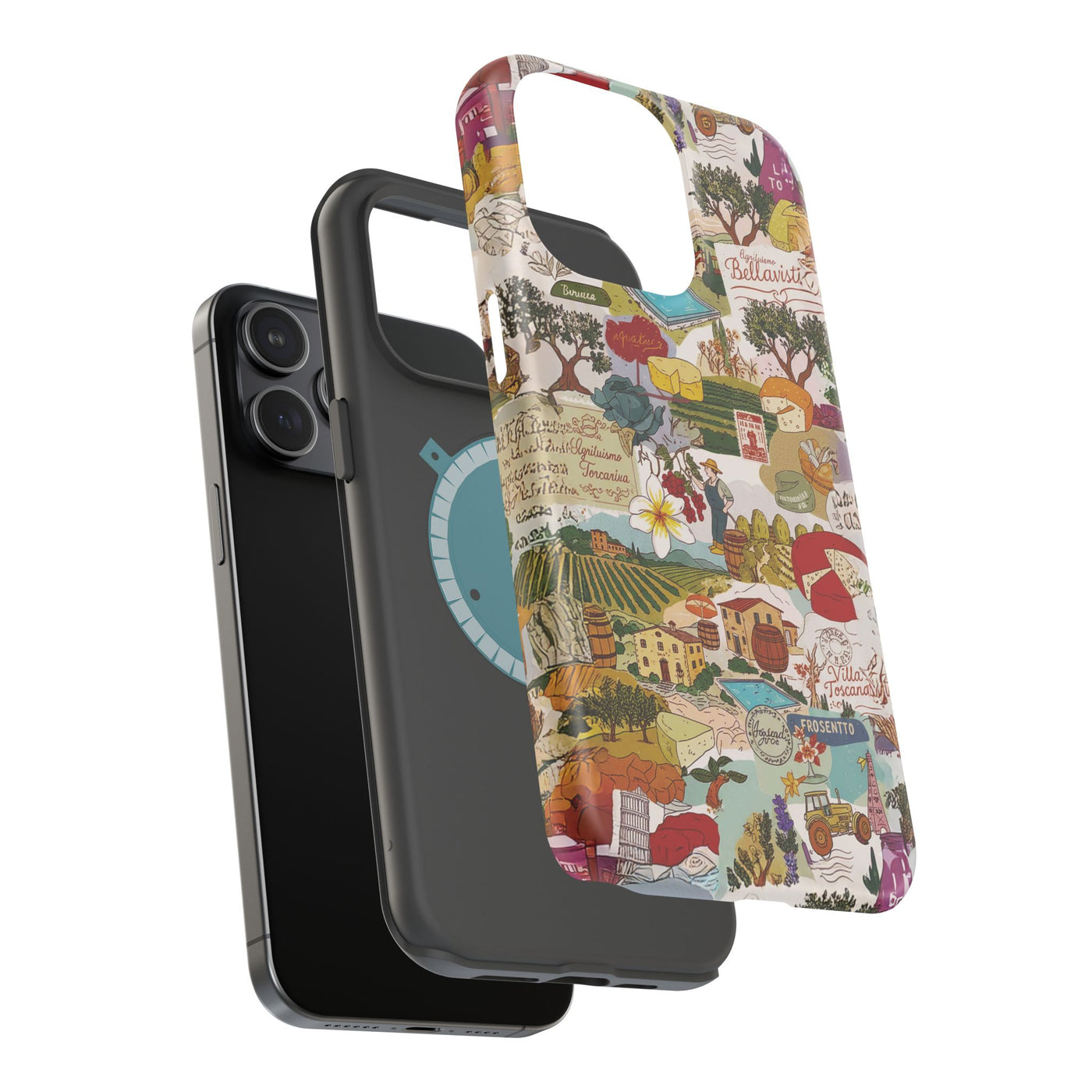 Italy Tuscany Coquette Collage Tough Magsafe Cute Phone Cases for Iphone | iPhone 17 Pro Max Case, Iphone 16, Iphone 15 14 13 12 11 10 9 - Studio40ParkLane
