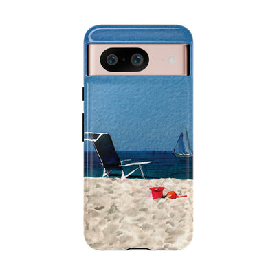 Cute Samsung Case | Cool Iphone Case | Summer Blue Beach Chair, Samsung S24, S23, S22, S21, IPhone 15 Case | Iphone 14 Case, Iphone 13 Case