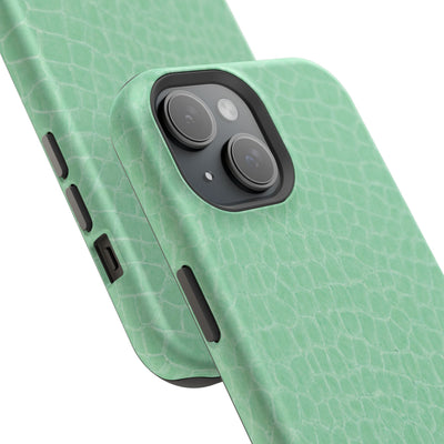 Non Leather Mint Color Pattern Magsafe Cute Phone Case for Iphone Gift for Her, | iPhone 15 Case | iPhone 15 Pro Max Case, Iphone 14, Iphone 14 Pro Max, Iphone 13, Iphone 16 - Studio40ParkLane