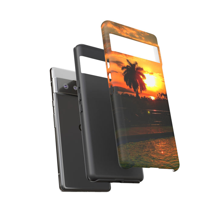 Cute Samsung Case | Cool Iphone Case | Summer Jamaica Pool Sunset, Samsung S24, S23, S22, S21, IPhone 15 Case | Iphone 14 Case, Iphone 13 Case - Studio40ParkLane