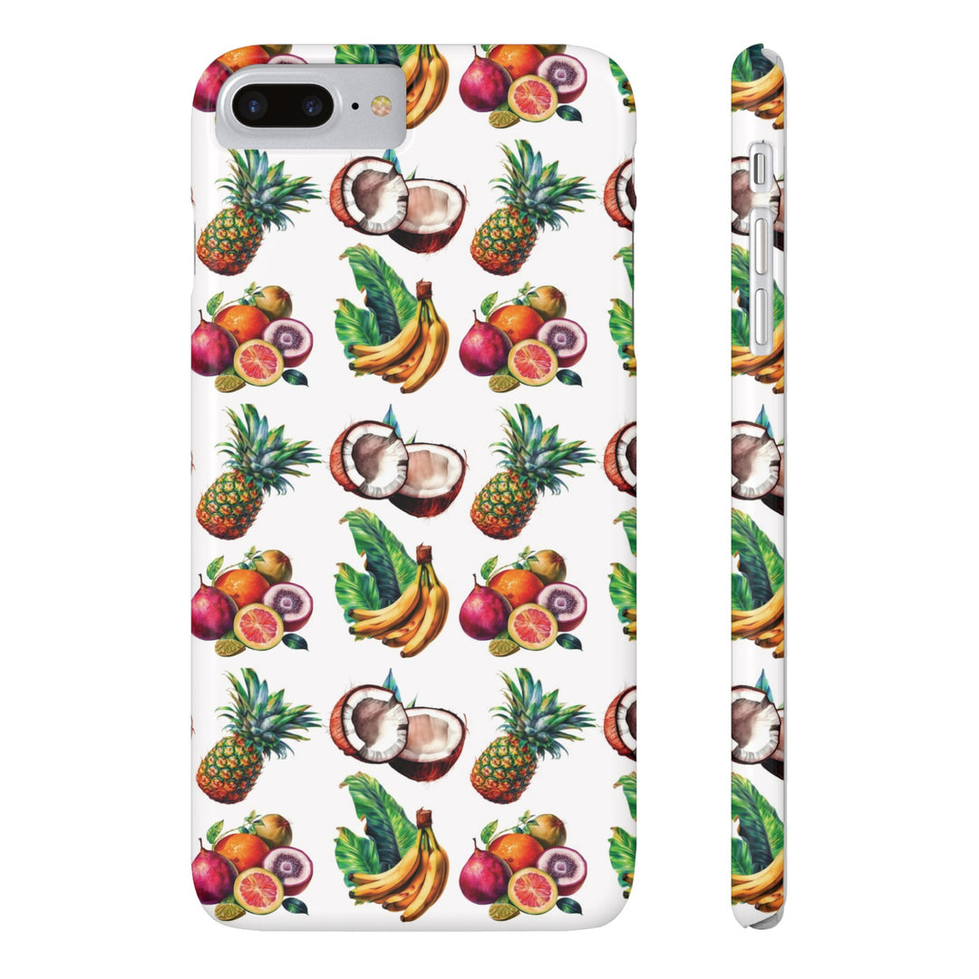 Slim Cute Phone Cases for Iphone - | iPhone 15 Case | iPhone 15 Pro Max Case, Iphone 14 Case, Iphone 14 Pro Max, Iphone 13, Tropical Summer Fruit - Studio40ParkLane