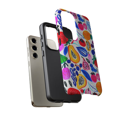 Cute Samsung Phone Case | Aesthetic Samsung Phone Case | Galaxy S23, S22, S21, S20 | Summer Fruit Cocktail, Protective Phone Case