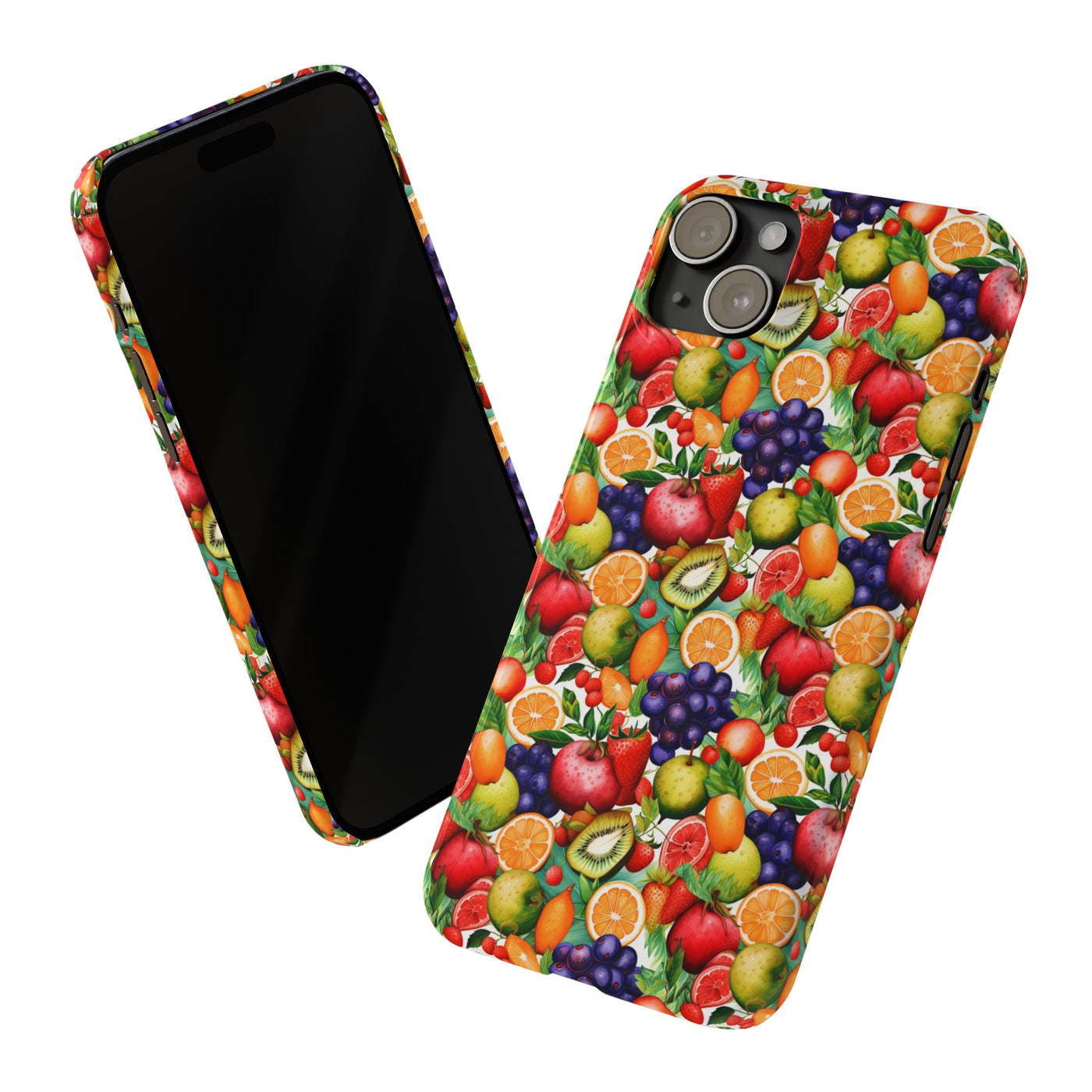 Slim Cute Phone Cases for Iphone  | iPhone 15 Case | iPhone 15 Pro Max Case, Iphone 14, Iphone 14 Pro Max, Iphone 13, Summer Fruit Mix Selection