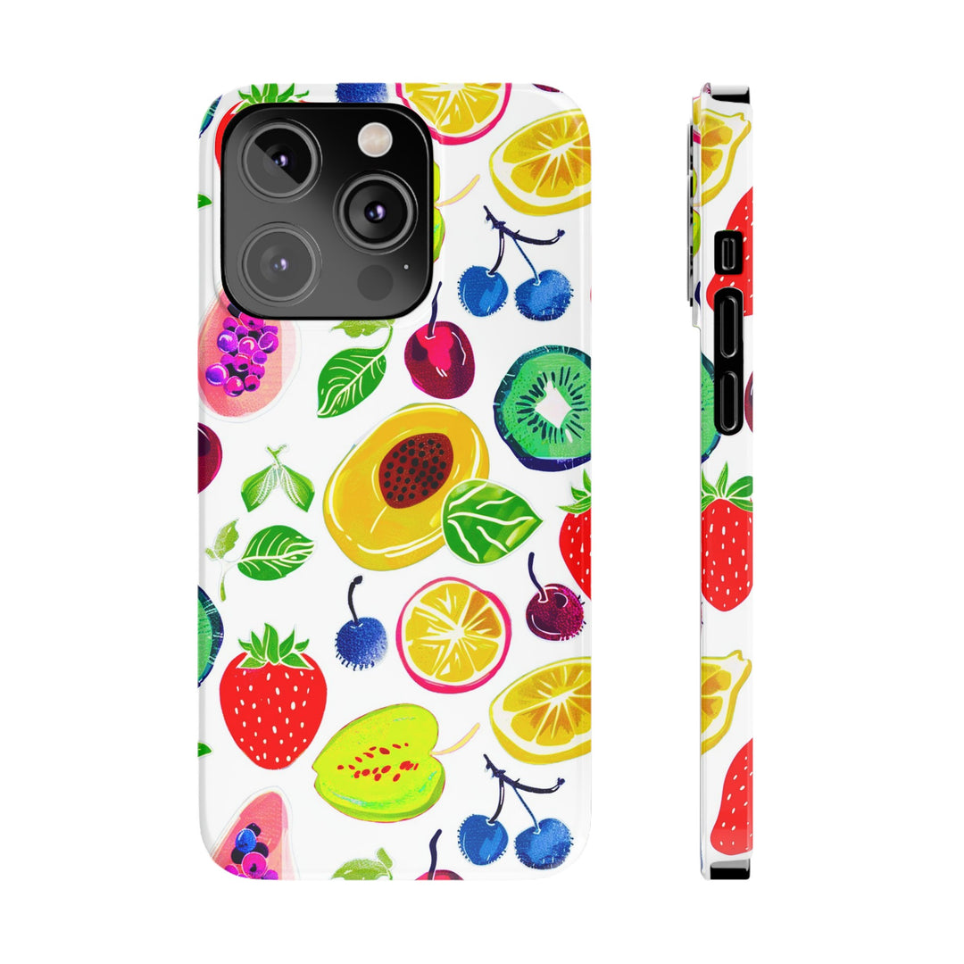 Slim Cute Phone Cases for Iphone | iPhone 15 Case | iPhone 15 Pro Max Case, Iphone 14, Iphone 14 Pro Max, Iphone 13, Summer Fruit Mix - Studio40ParkLane