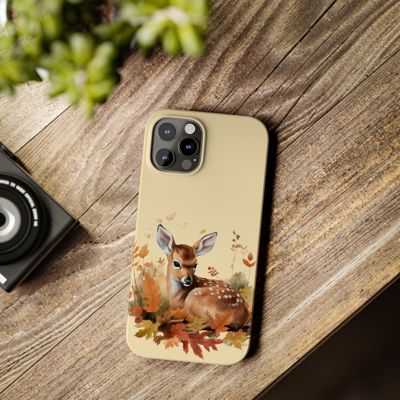 Slim Autumn Fall Deer Gift for Her Cute Phone Cases for Iphone 16 | iPhone 15 Case | iPhone 15 Pro Max Case, Iphone 14, Iphone 14 Pro Max, Iphone 13, Slim