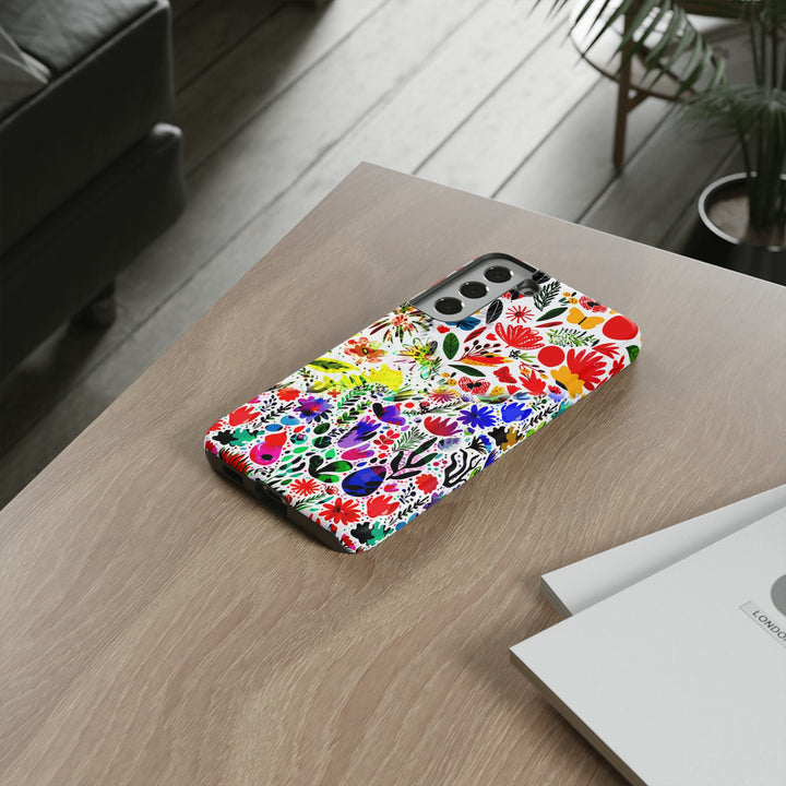Impact Resistant, Colored Flowers, Cute Phone Cases for Samsung S24, S23, S22, S21, IPhone 15 pro Iphone 14 pro Iphone 13 IPhone 12 Iphone 11 - Studio40ParkLane