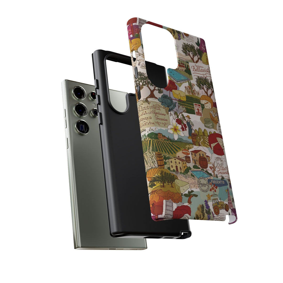 Italy Tuscany Coquette Collage Tough Premium Phone Case - For iPhone 17 Pro Max iPhone 16 Pro iPhone 15 Iphone 14 Plus 13 Pro 12 11 10 XR - Studio40ParkLane