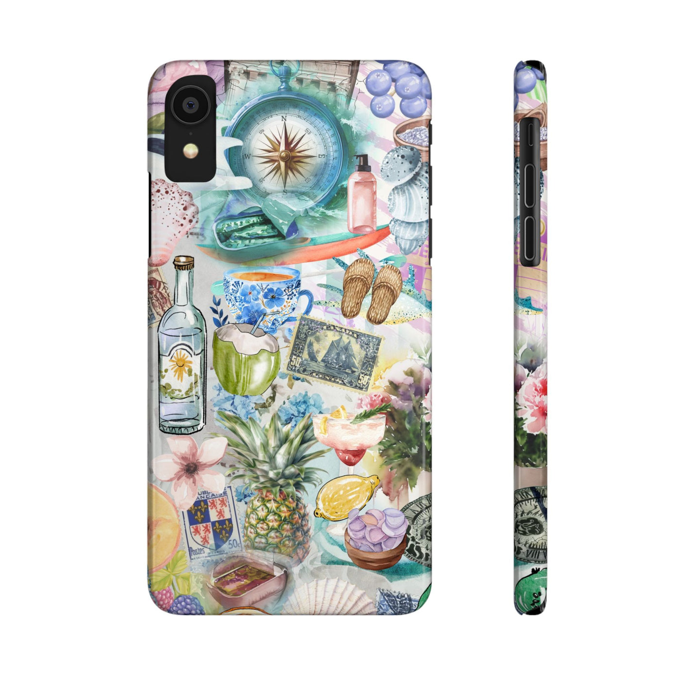 Travel Coquette Collage Slim Cute Phone Cases for Iphone  | iPhone 15 Case | iPhone 15 Pro Max Case, Iphone 14, Iphone 14 Pro Max, Iphone 13