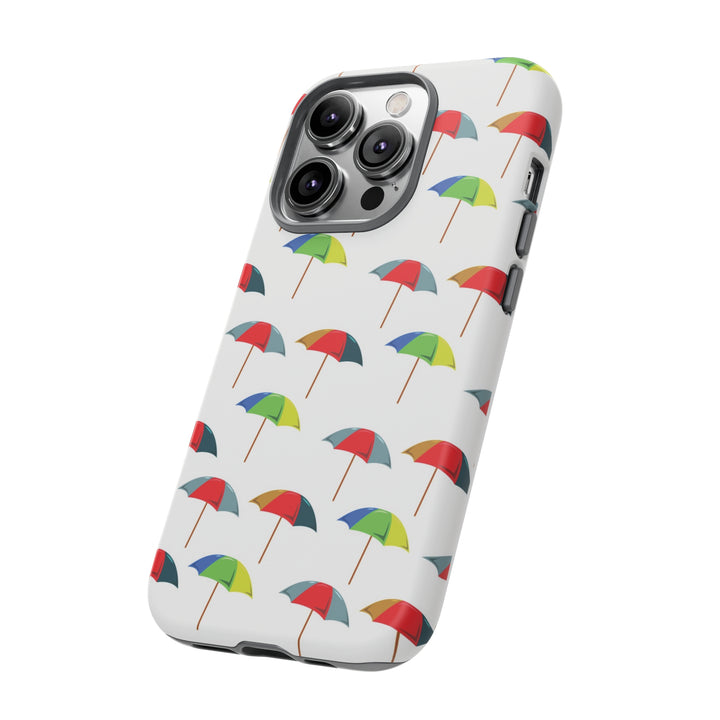 Cute IPhone Case | Colorful Beach Parasols, iPhone 15 Case | iPhone 15 Pro Case, Iphone 14 Case, Iphone 14 Pro Max Case, Protective Iphone Case - Studio40ParkLane