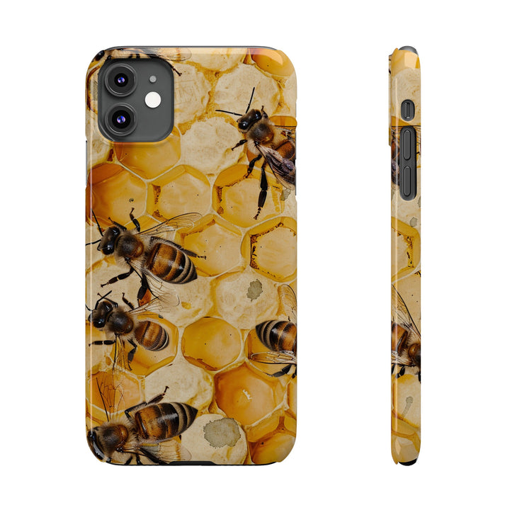 Slim Cute Phone Cases for Iphone - | iPhone 15 Case | iPhone 15 Pro Max Case, Iphone 14 Case, Iphone 14 Pro Max, Iphone 13, Summer Honey Bees - Studio40ParkLane