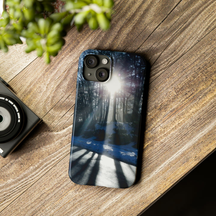Slim Cute Phone Cases for Iphones - | iPhone 15 Case | iPhone 15 Pro Max Case, Iphone 14 Case, Iphone 14 Pro Max, Iphone 13, Winter Morning Sun - Studio40ParkLane
