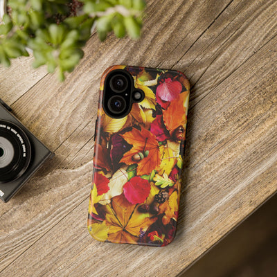 Aesthetic Tough Fall Leaves Foliage Premium Phone Case - For iPhone 17 Pro Max iPhone 16 Pro iPhone 15 Iphone 14 Plus 13 Pro 12 11 10 XR - Studio40ParkLane