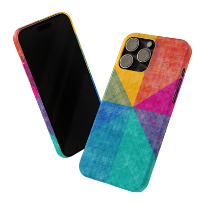 Slim Cute Phone Cases for Iphone  | iPhone 15 Case | iPhone 15 Pro Max Case, Iphone 14, Iphone 14 Pro Max, Iphone 13, Abstract Colored Shapes