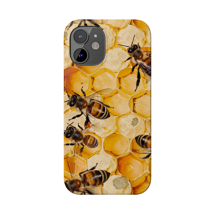 Slim Cute Phone Cases for Iphone - | iPhone 15 Case | iPhone 15 Pro Max Case, Iphone 14 Case, Iphone 14 Pro Max, Iphone 13, Summer Honey Bees - Studio40ParkLane