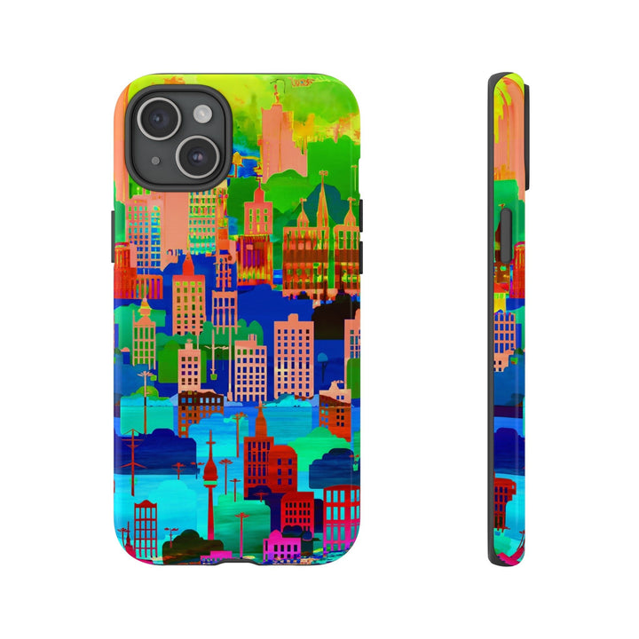 Cute Samsung Case | Cool Iphone Case | Summer City Skyline, Samsung S24, S23, S22, S21, IPhone 15 Case | Iphone 14 Case, Iphone 13 Case - Studio40ParkLane