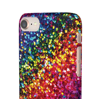 Snap Non-Glitter Muted Color Play on "Faux" Glitter Effect Cute Phone Cases for Samsung and Iphone, 16, 15, 14, S24, S23, S22, S21, S20, Plus and Ultra