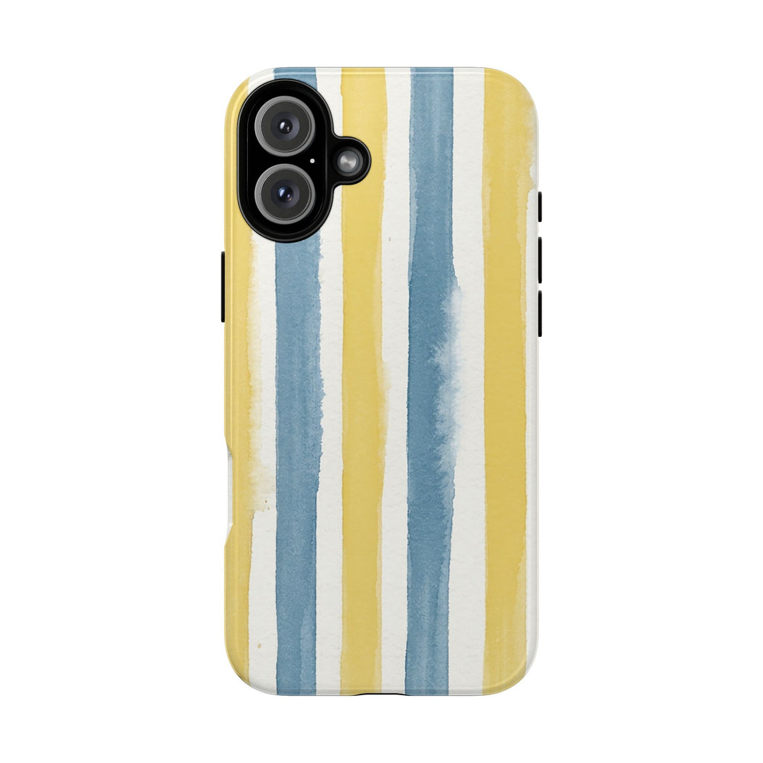 Tough Cute Yellow Stripes Phone Case, for IPhone 17 Pro Max | Iphone 17 Air, Iphone 16, IPhone 15, 14 13 12, Samsung Galaxy S26, S25, S24, S23 - Studio40ParkLane