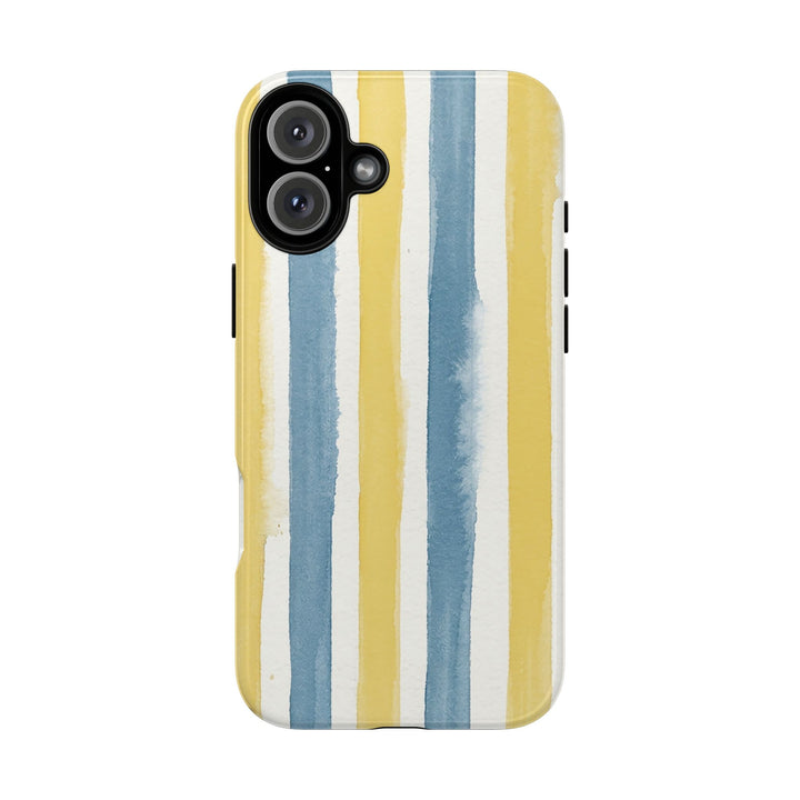 Tough Cute Yellow Stripes Phone Case, for IPhone 17 Pro Max | Iphone 17 Air, Iphone 16, IPhone 15, 14 13 12, Samsung Galaxy S26, S25, S24, S23 - Studio40ParkLane