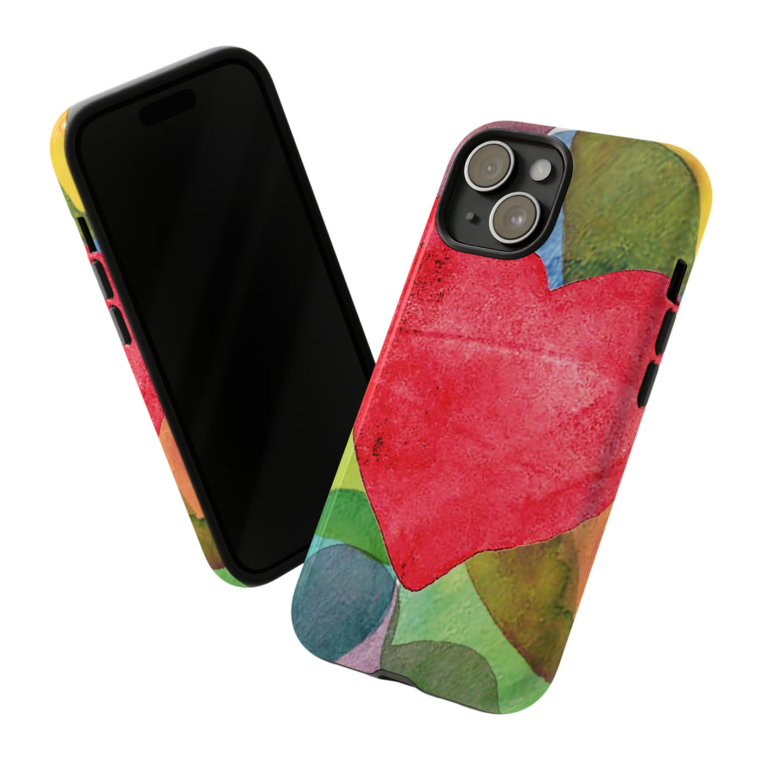 Cute IPhone Case | iPhone 15 Case | iPhone 15 Pro Max Case, Iphone 14 Case, Iphone 14 Pro Max Case IPhone Case for Art Lovers, Red Heart - Studio40ParkLane