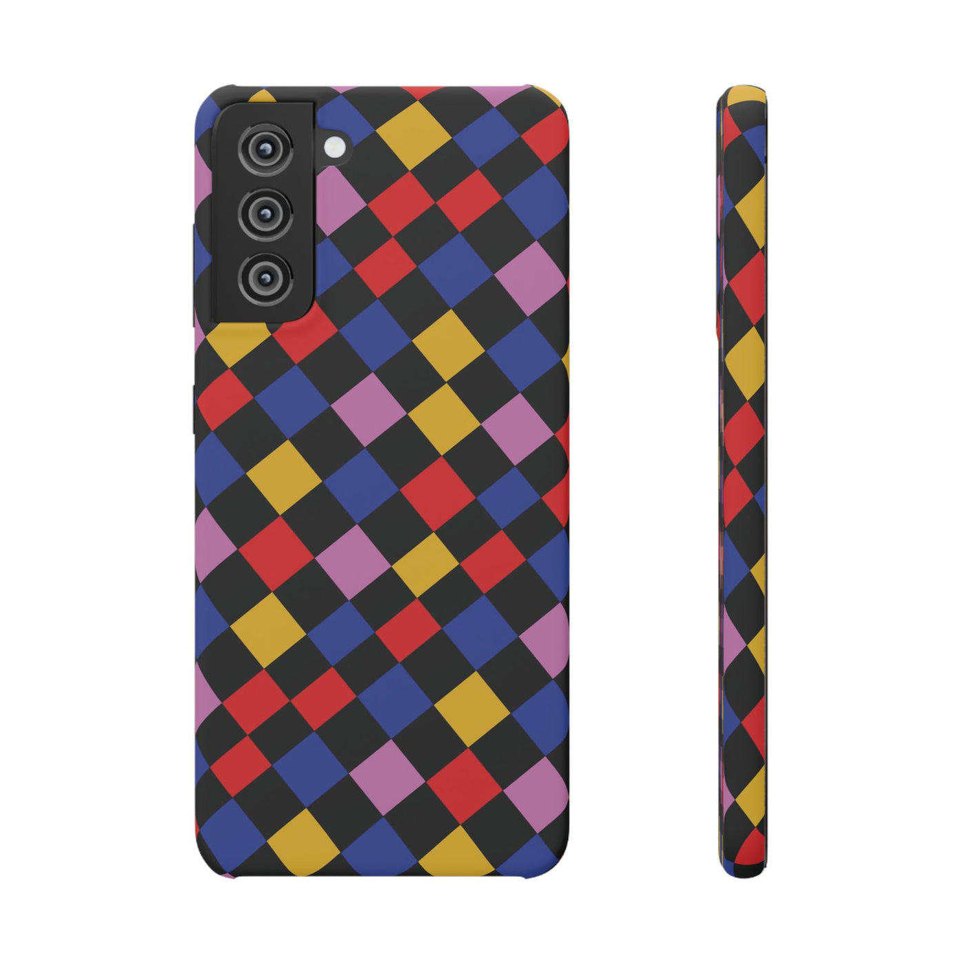 Colorful Checkerboard Cute Phone Case - Sleek Snap - for iPhone 16 15 14 13 12 11 Max Pro Plus Samsung Galaxy S24 S23 S22 S21 S20 Plus Ultra - Studio40ParkLane