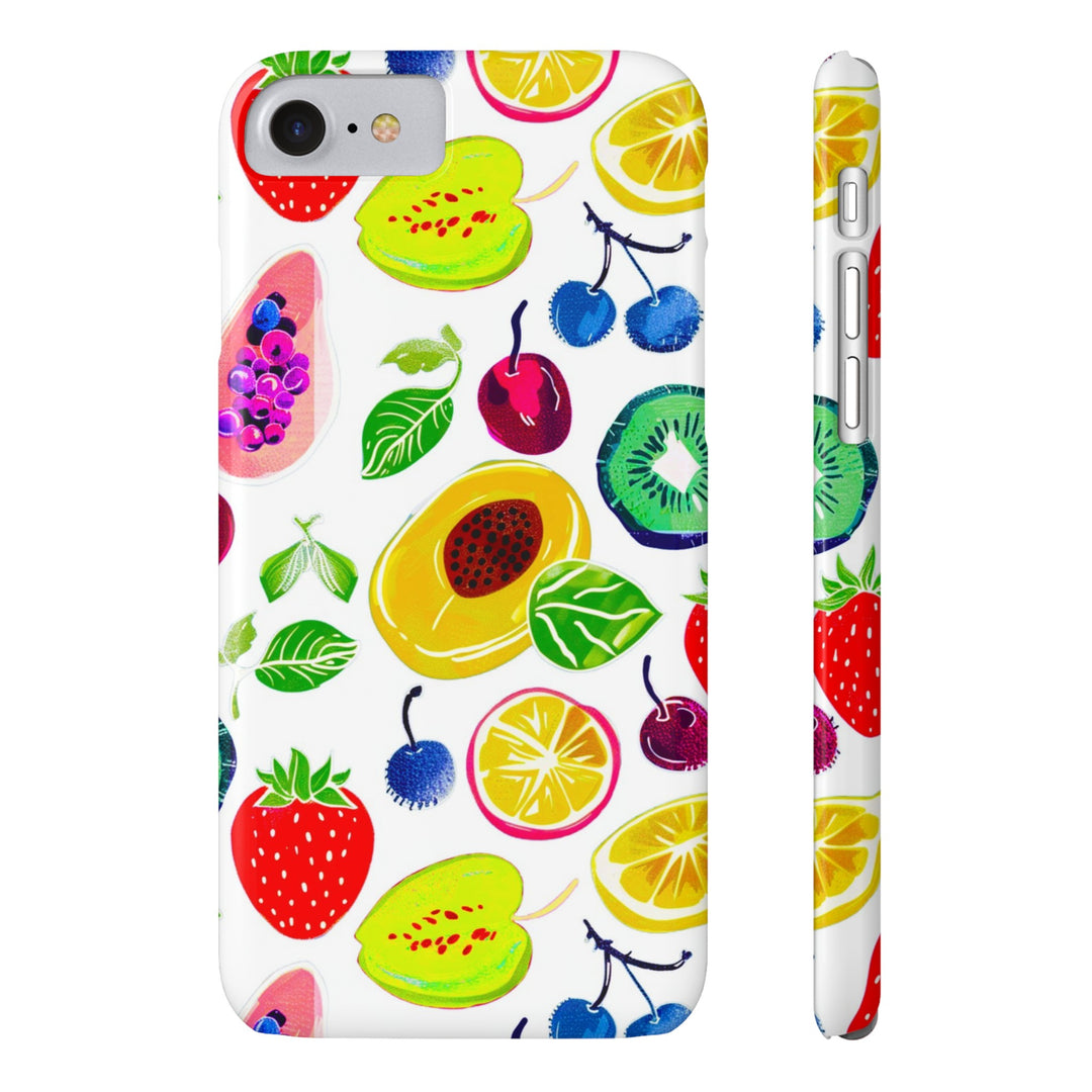 Slim Cute Phone Cases for Iphone | iPhone 15 Case | iPhone 15 Pro Max Case, Iphone 14, Iphone 14 Pro Max, Iphone 13, Summer Fruit Mix - Studio40ParkLane