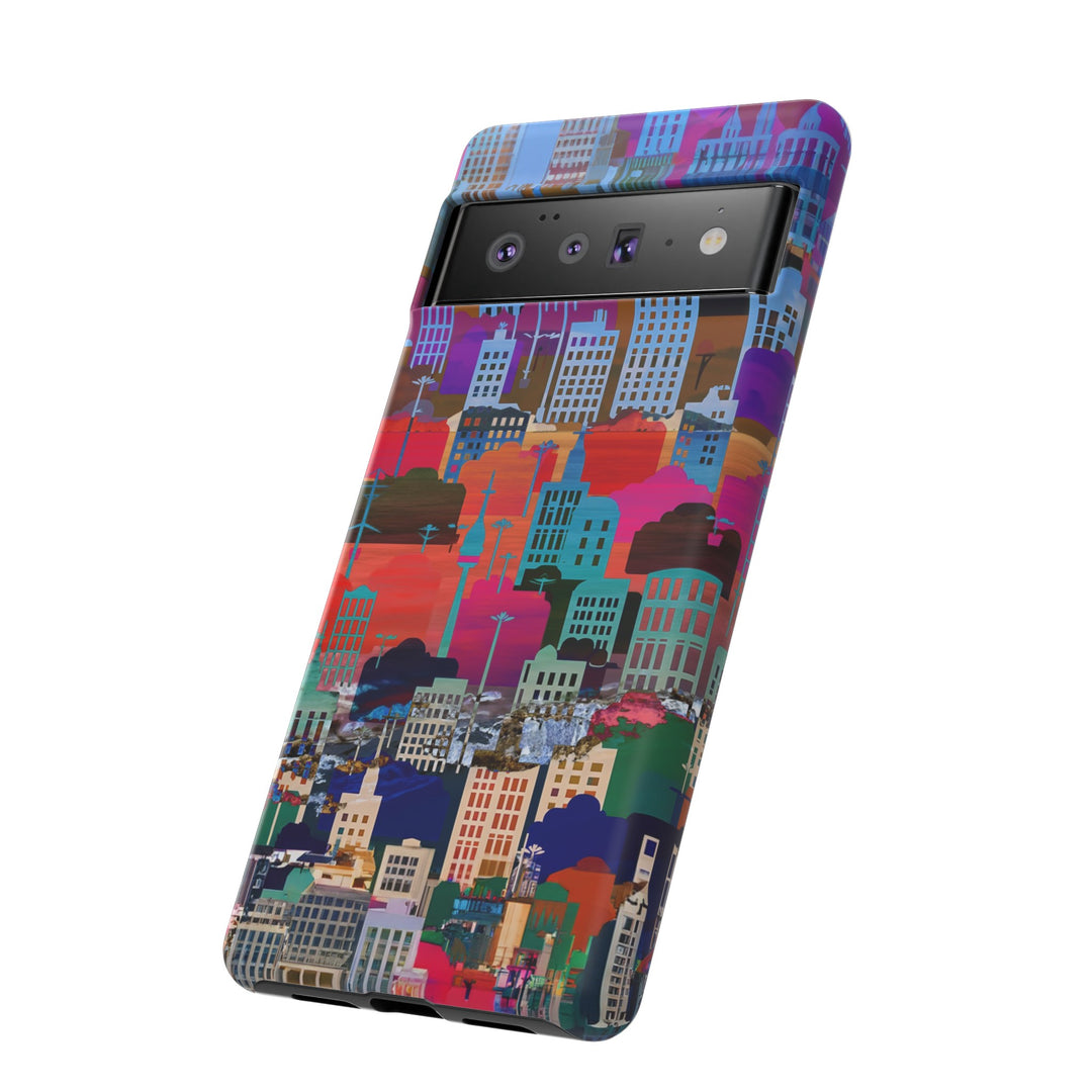 Cute Samsung Case | Cool Iphone Case | Summer City Skyline, Samsung S24, S23, S22, S21, IPhone 15 Case | Iphone 14 Case, Iphone 13 Case - Studio40ParkLane