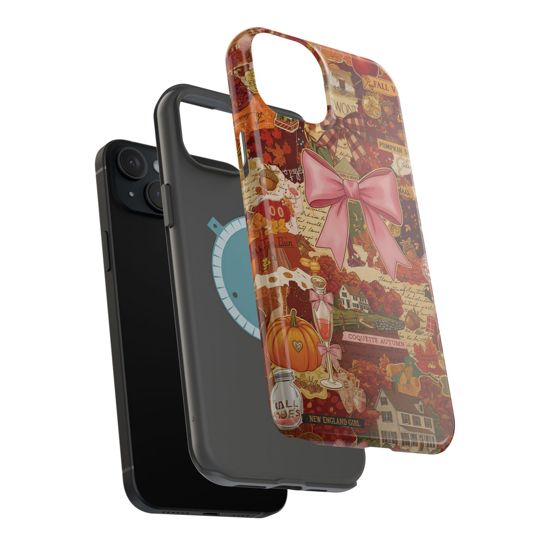 New England Fall Coquette Collage Tough Magsafe Cute Phone Cases for Iphone | iPhone 15 Pro Max Case, Iphone 14, Iphone 14 13 12 11 10 9 8 7 - Studio40ParkLane