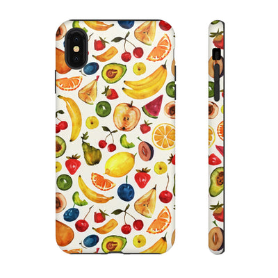 Impact Resistant, Mixed Fruits, Cute Phone Cases for Samsung S24, S23, S22, S21, IPhone 15 pro Iphone 14 pro Iphone 13 IPhone 12 Iphone 11