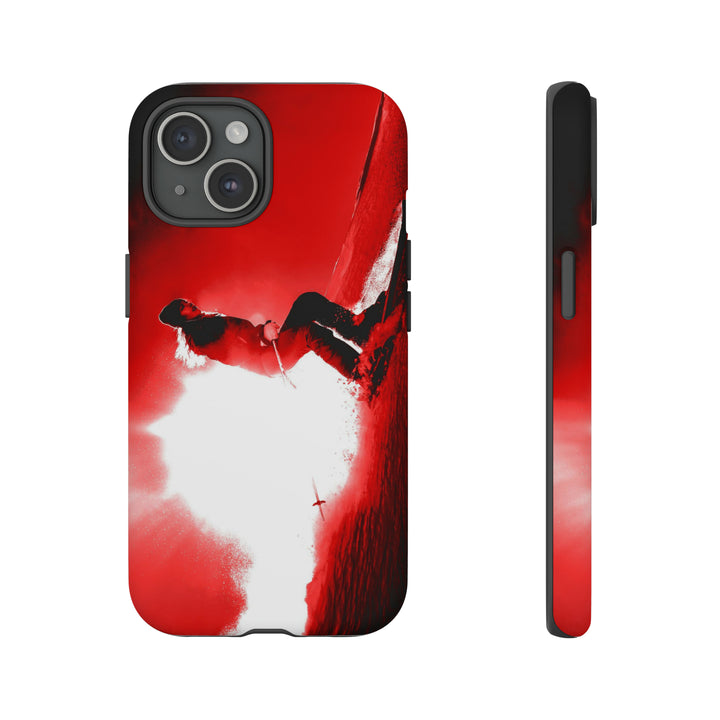 Cute IPhone Case | iPhone 15 Case | iPhone 15 Pro Max Case, Iphone 14 Case, Iphone 14 Pro Max Case IPhone Case for Art Lovers - Red Skier - Studio40ParkLane