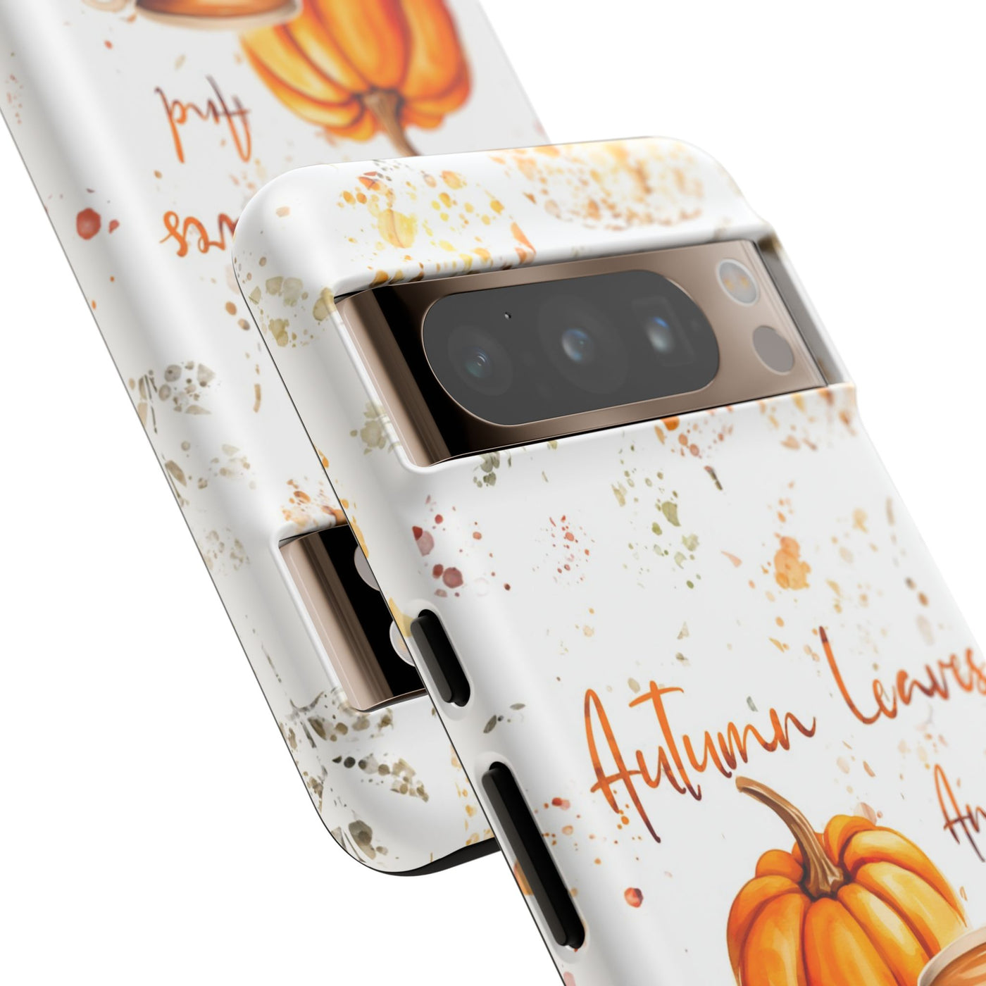 Impact Resistant, Fall Leaves Pumpkin Pie, Cute Phone Cases for Samsung S24, S23, S22, S21, IPhone 15 pro Iphone 14 pro Iphone 13 IPhone 12 Iphone 11