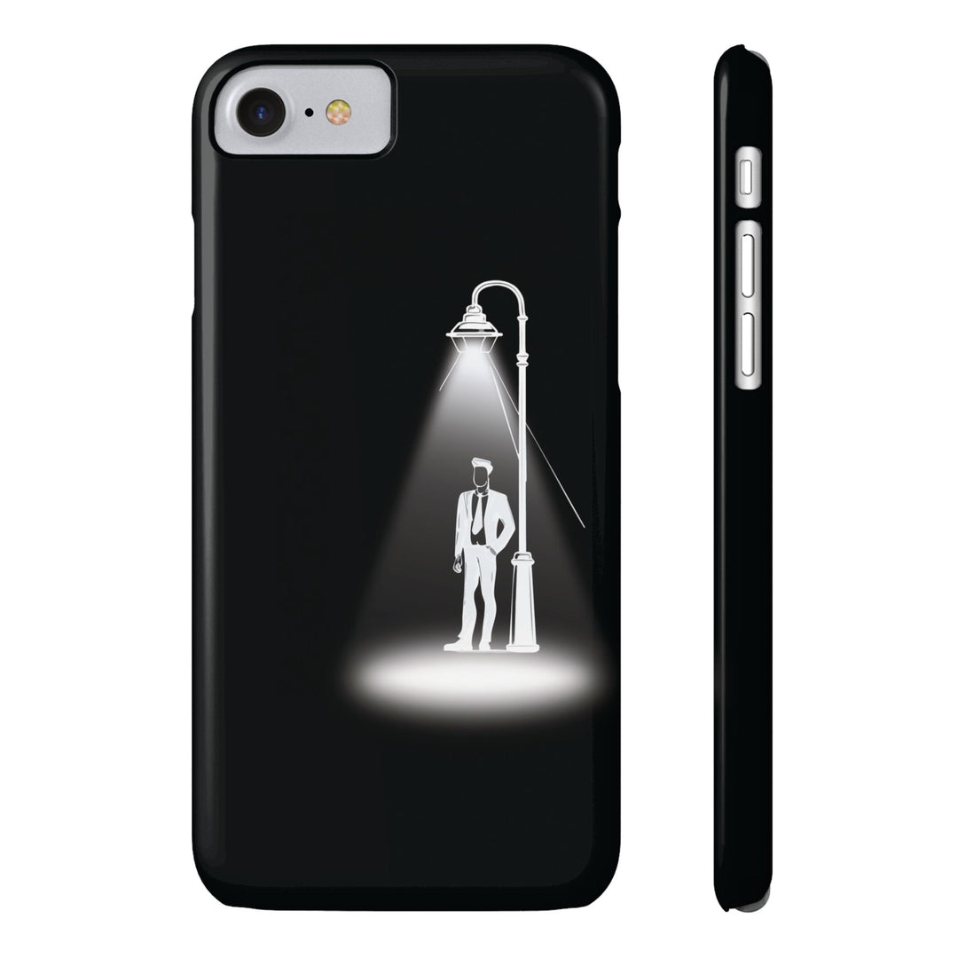 Slim Mystery Man Spotlight Gift for Her Cute Phone Cases for Iphone 16 Pro Max | iPhone 15 Case | iPhone 15 Pro Max Case, Iphone 14, 13, 12, 11, 10, 8, 7 - Studio40ParkLane