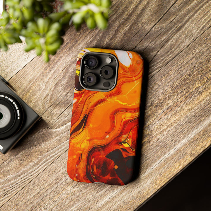 Impact Resistant, Fall Colors Marble, Cute Phone Cases for Samsung S24, S23, S22, S21, IPhone 15 pro Iphone 14 pro Iphone 13 IPhone 12 Iphone 11 - Studio40ParkLane