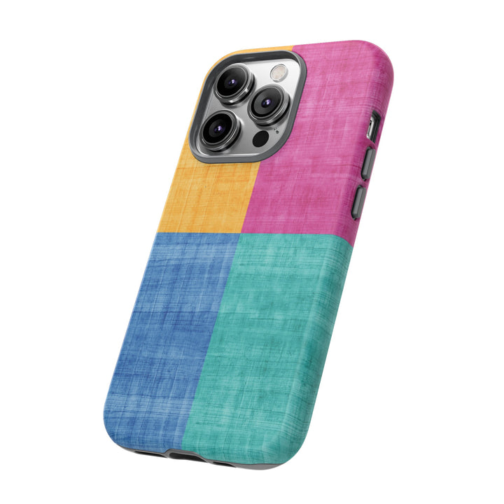 Impact Resistant, Colored Shapes, Cute Phone Cases for Samsung S24, S23, S22, S21, IPhone 15 pro Iphone 14 pro Iphone 13 IPhone 12 Iphone 11 - Studio40ParkLane