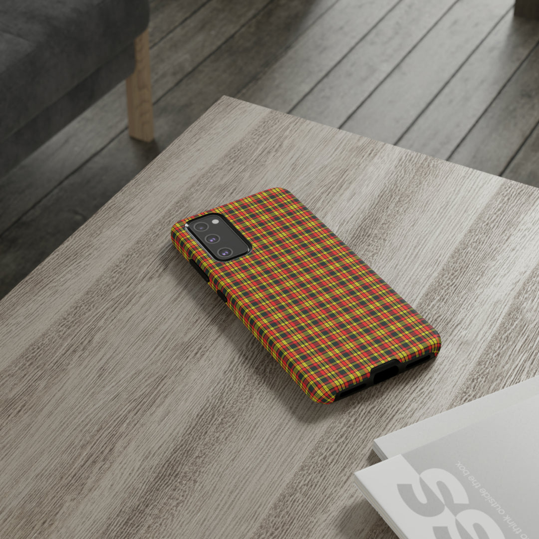 Samsung Galaxy Phone Case | Galaxy S23, S22, S21, S20 | Luxury Case Double Layered | Impact Resistant | Fashionable - Tartan Buchanan - Studio40ParkLane