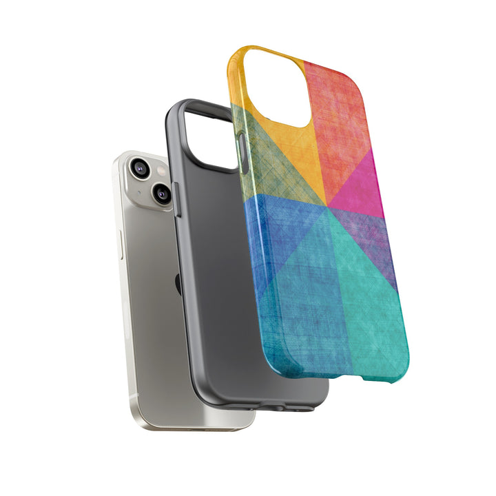 Impact Resistant, Colored Shapes, Cute Phone Cases for Samsung S24, S23, S22, S21, IPhone 15 pro Iphone 14 pro Iphone 13 IPhone 12 Iphone 11 - Studio40ParkLane